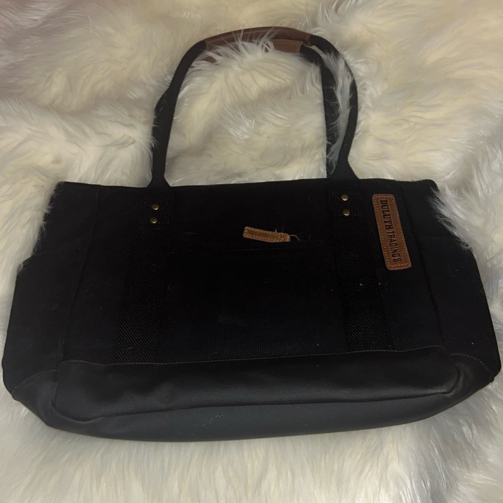 Duluth Thoroughbred Black Canvas tote bag